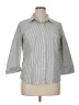 Covington Stripes Gray 3/4 Sleeve Button-Down Shirt Size XL - photo 1
