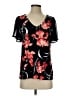 Cato Black Short Sleeve Blouse Size S - photo 1