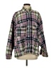 Zara Plaid Purple Fleece Size S - photo 1
