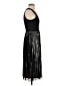 Warehouse Metallic Black Cocktail Dress Size 4 - photo 4