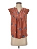 Collective Concepts 100% Polyester Brown Sleeveless Blouse Size XS - photo 1
