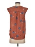 Collective Concepts 100% Polyester Brown Sleeveless Blouse Size XS - photo 2