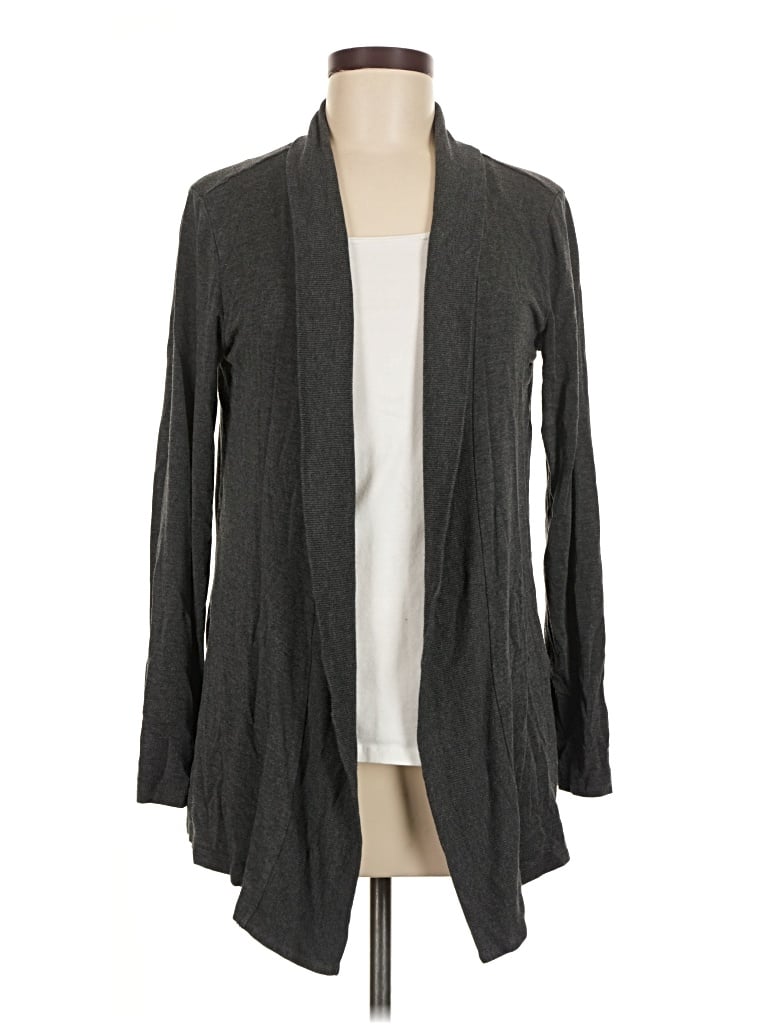 Pre-owned Liz Claiborne Cardigan Sweater In Gray