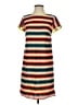 Pim + Larkin 100% Polyester Stripes Orange Casual Dress Size XS - photo 1