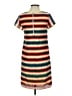 Pim + Larkin 100% Polyester Stripes Orange Casual Dress Size XS - photo 2