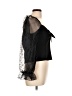 Lulus 100% Polyester Black 3/4 Sleeve Blouse Size L - photo 4
