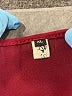 Jouly Burgundy Long Sleeve Top Size XL - photo 7