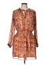 Socialite 100% Polyester Paisley Orange Casual Dress Size L - photo 1