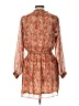 Socialite 100% Polyester Paisley Orange Casual Dress Size L - photo 2
