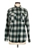 rue21 100% Polyester Plaid Green Long Sleeve Blouse Size M - photo 1