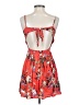 Be Cool 100% Rayon Floral Orange Cocktail Dress Size S - photo 2
