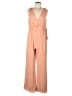 Krisa 100% Polyester Solid Tan Jumpsuit Size M - photo 1