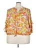 Vince Camuto 100% Polyester Orange 3/4 Sleeve Blouse Size 3X - photo 1