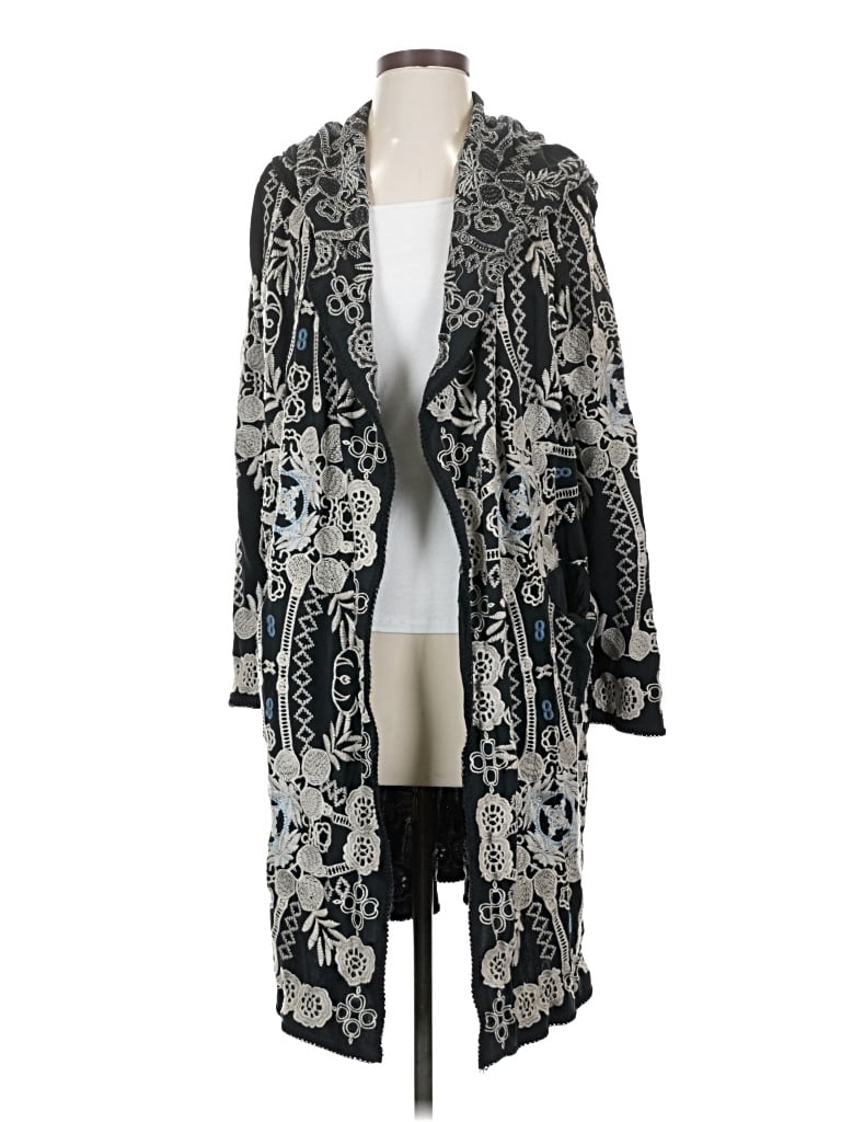 Pre-owned Johnny Was Kimono In Black