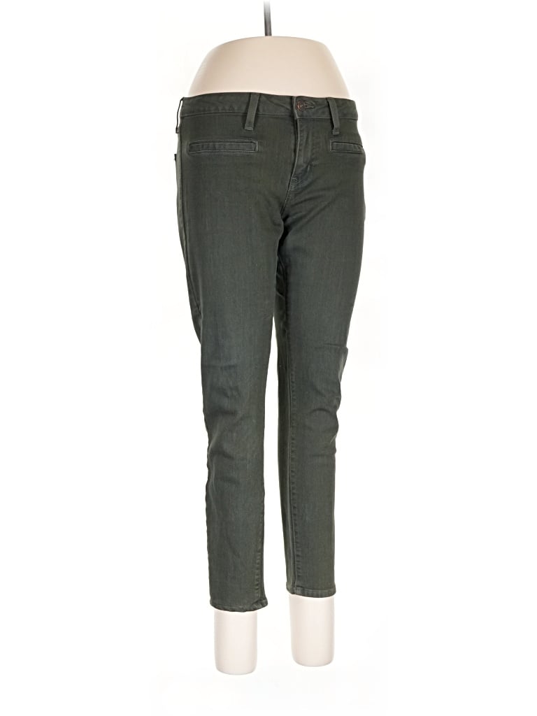 Pre-owned Just Black Jeggings In Green