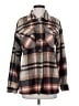 BTFBM 100% Polyester Plaid Brown Coat Size S - photo 1