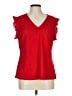Andrew Marc Red Short Sleeve Top Size L - photo 1
