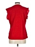 Andrew Marc Red Short Sleeve Top Size L - photo 2