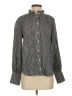 J.Crew Houndstooth Black Long Sleeve Blouse Size 2 - photo 1