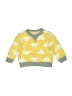 Cat & Jack Hearts Yellow Pullover Sweater Size 0-3 mo - photo 1