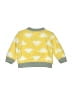 Cat & Jack Hearts Yellow Pullover Sweater Size 0-3 mo - photo 2
