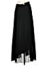 H&M 100% Polyester Solid Black Formal Skirt Size 4 - photo 2