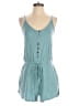 colsie Solid Teal Romper Size S - photo 1