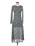 Express 100% Polyester Animal Print Silver Casual Dress Size XS - photo 1