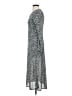 Express 100% Polyester Animal Print Silver Casual Dress Size XS - photo 5