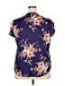 Unbranded Purple Short Sleeve Blouse Size 3X - photo 2