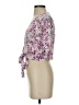 Aqua 100% Rayon Pink Short Sleeve Blouse Size XS - photo 5