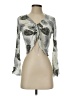 Sadie & Sage Silver Long Sleeve Blouse Size S - photo 1