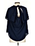 JC Fits inc Blue Short Sleeve Blouse Size S - photo 2