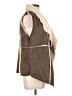 Dylan 100% Polyester Brown Faux Fur Vest Size L - photo 4