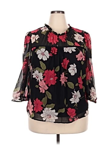 Faith and Joy 3/4 Sleeve Blouse (view 1)