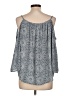 Tacera Blue 3/4 Sleeve Blouse Size L - photo 2