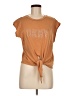 DKNY Orange Short Sleeve Top Size M - photo 1