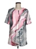 Unbranded 100% Polyester Pink Short Sleeve Henley Size M - photo 1