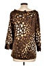 Willi Smith Brown 3/4 Sleeve Blouse Size L - photo 2