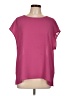Chaus 100% Polyester Pink Short Sleeve Blouse Size L - photo 1