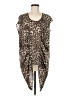 S. Line 100% Polyester Brown Casual Dress Size M - photo 1