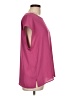 Chaus 100% Polyester Pink Short Sleeve Blouse Size L - photo 4