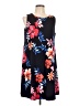 J Howard Floral Black Casual Dress Size 12 - photo 1