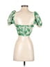 Zara Green Short Sleeve Top Size S - photo 2