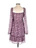 Row A 100% Polyester Hearts Purple Casual Dress Size S - photo 2