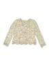 Design History 100% Polyester Tweed Yellow Pullover Sweater Size 6 - photo 1