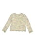Design History 100% Polyester Tweed Yellow Pullover Sweater Size 6 - photo 2