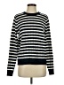 Caslon 100% Polyester Stripes Black Pullover Sweater Size S - photo 1