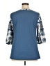 Unbranded Blue 3/4 Sleeve Blouse Size XL - photo 2