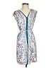 Ann Taylor LOFT 100% Polyester Paisley Blue Casual Dress Size S - photo 1